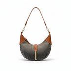 Elegant Denim and Vegan Leather Contrast Crossbody Bag for Women by Atelier Sacrum