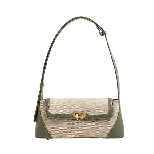 Atelier Sacrum Vegan Leather One-Shoulder Women's Bag with Elegant Contrast Colors