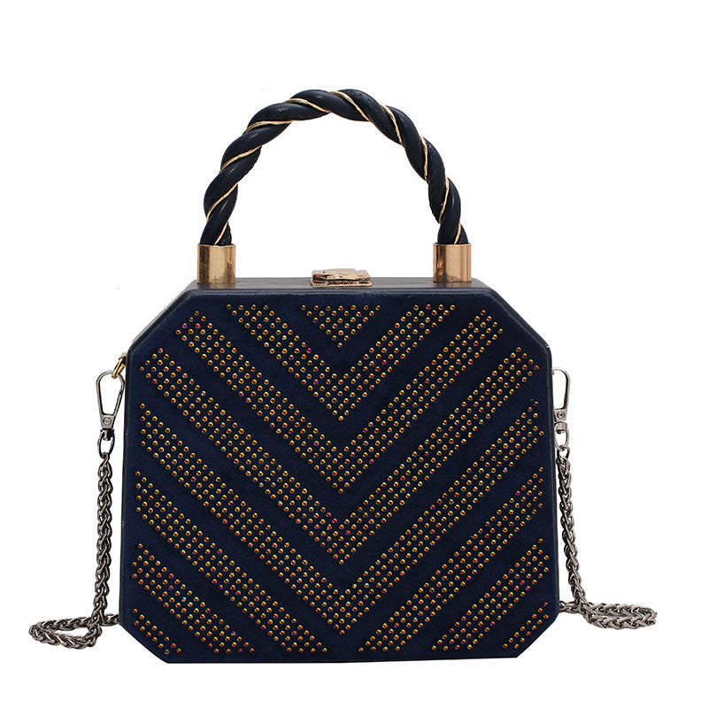 Atelier Sacrum Vegan Leather Simple Shoulder Messenger Bag with Metal Buckle
