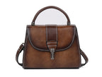 Top Layer Cowhide Fashion Small Bag Retro Style Rubbed Color