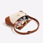 Atelier Sacrum Vegan Leather One-Shoulder Women's Bag with Elegant Contrast Colors