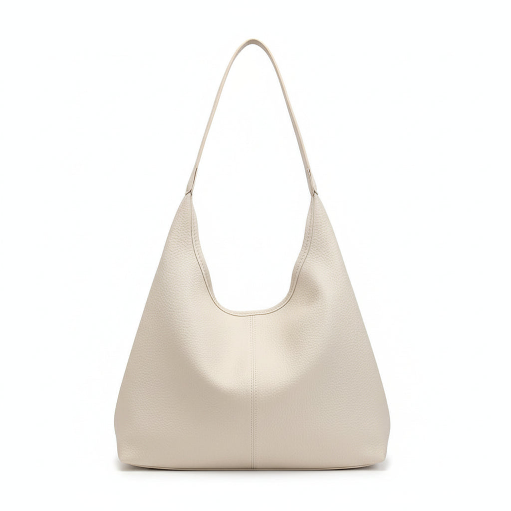 Elegant Women's Shoulder Bag - High Capacity Soft Vegan Leather Tote