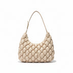 Lingge Embroidery Vegan Leather New Shoulder Messenger Bag for Women