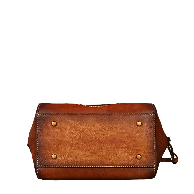 Genuine Embossed Leather Shoulder Bag