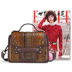 Hand-painted shoulder bag