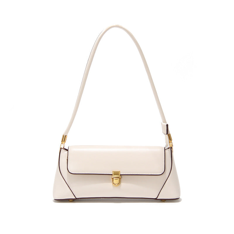 Elegant Women's Shoulder Bag in Retro Style with Soft Vegan Leather