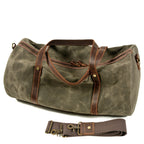 Retro Large Waterproof Canvas Foldable Travel Bag with Triple Shoulder Straps