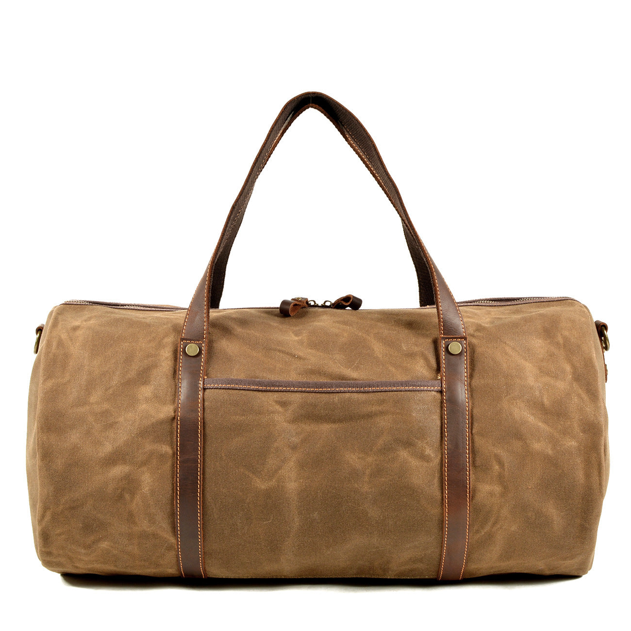 Retro Large Waterproof Canvas Foldable Travel Bag with Triple Shoulder Straps