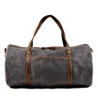 Retro Large Waterproof Canvas Foldable Travel Bag with Triple Shoulder Straps