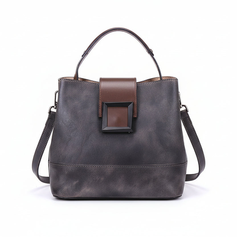 Function Pack Chinese Style Manual Retro Women Bag Leather Women