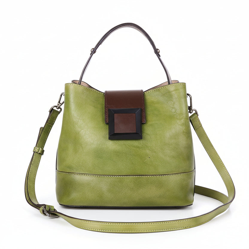 Function Pack Chinese Style Manual Retro Women Bag Leather Women