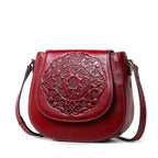 Retro Head Leather Shoulder Bag Slant Across Women's Bag Women's Leather