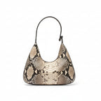Retro U-Shaped Cowhide Shoulder Bag for Women - Elegant & Minimalist