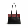 Atelier Sacrum Large-Capacity Vegan Leather Tote Bag with Shoulder Strap