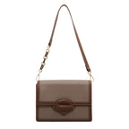 Atelier Sacrum Retro Colorblock Vegan Leather One-Shoulder Messenger Bag