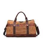 Atelier Sacrum Waterproof Waxed Canvas Handbag with Vegan Leather Trim