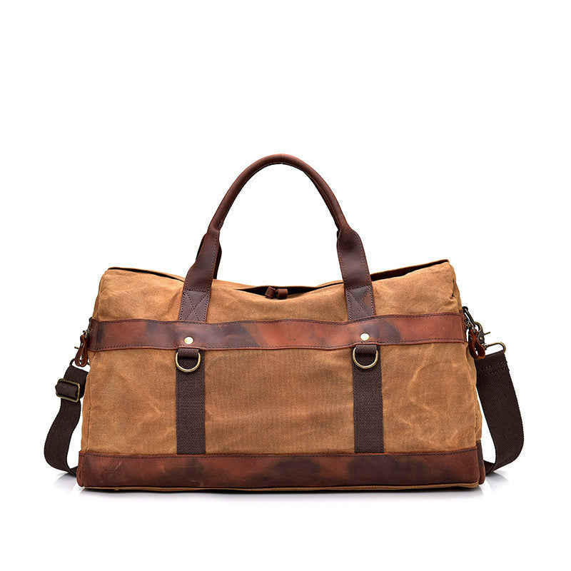 Atelier Sacrum Waterproof Waxed Canvas Handbag with Vegan Leather Trim