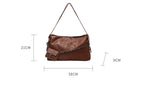 Retro Chain Shoulder Bag with Small Wallet in Premium Vegan Leather