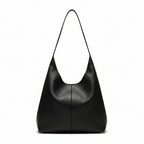 Elegant Women's Shoulder Bag - High Capacity Soft Vegan Leather Tote