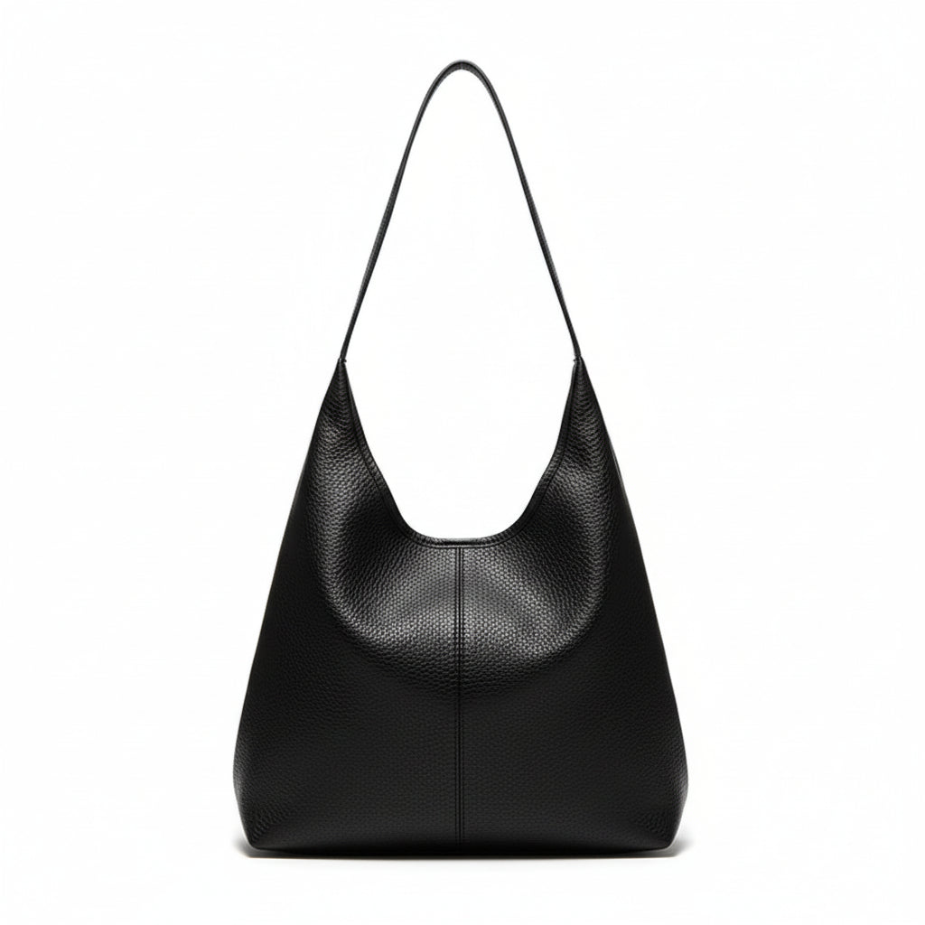 Elegant Women's Shoulder Bag - High Capacity Soft Vegan Leather Tote