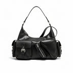 Atelier Sacrum New Retro Biker Style Vegan Leather Shoulder Underarm Bag