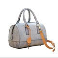 Vegetable Tanned Leather Retro Portable Hand Shoulder Boston Ladies Bag