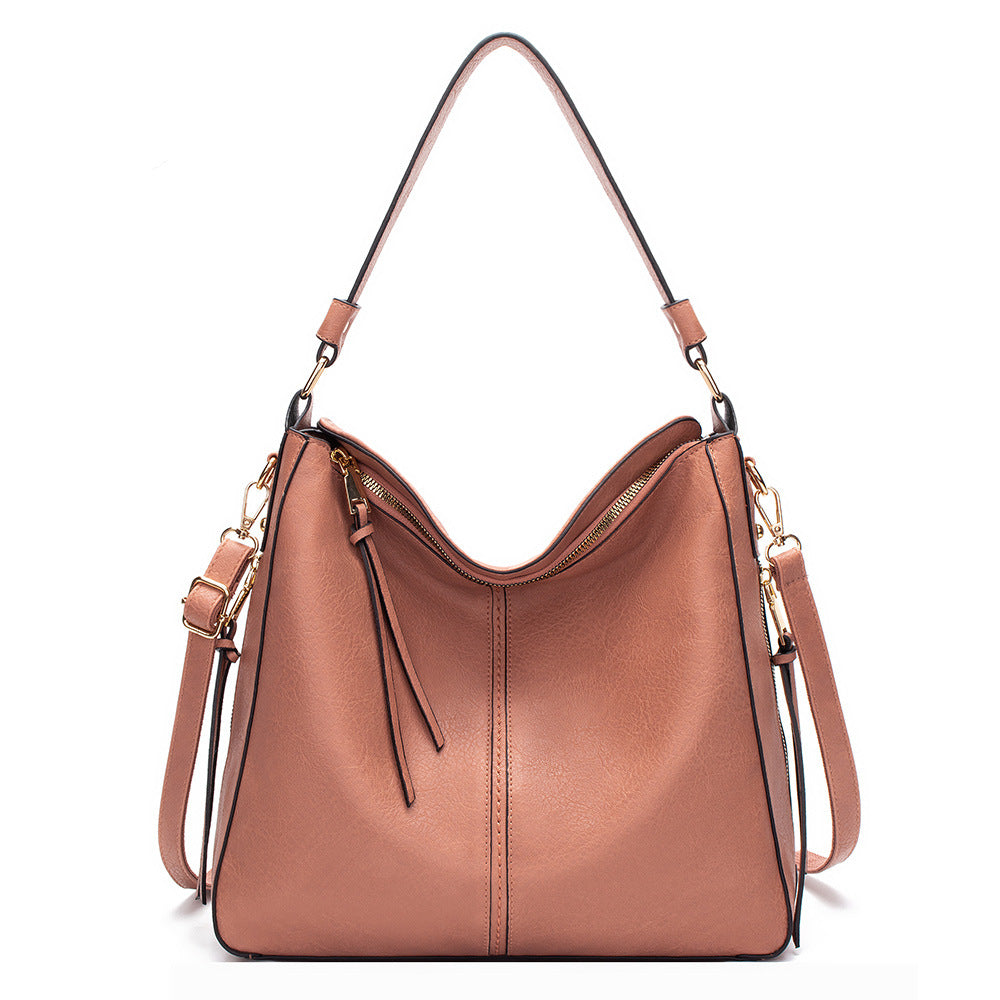 Large Vegan Leather Hobo Shoulder Bag – Commuting Crossbody Tote