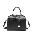 Small Vegan Leather Shoulder Bag – Retro Satchel Crossbody