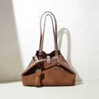 Retro Handbag Large Capacity Document Shoulder Bag