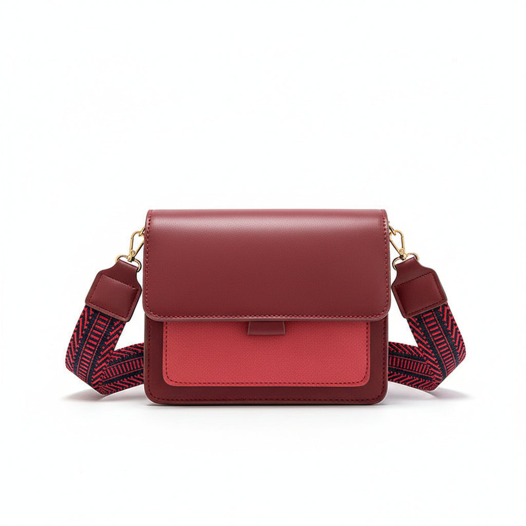 Atelier Sacrum Vegan Leather Small Square Crossbody Shoulder Bag