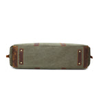 Atelier Sacrum Retro Travel Bag in Durable Canvas and Vegan Leather