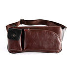 Atelier Sacrum Vegan Leather Retro Single Shoulder Chest Satchel for Men – Sports and Leisure Style