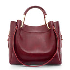 Atelier Sacrum Retro Vegan Leather Tote Bag – Classic Single Shoulder Oil Wax Finish, Versatile and Portable