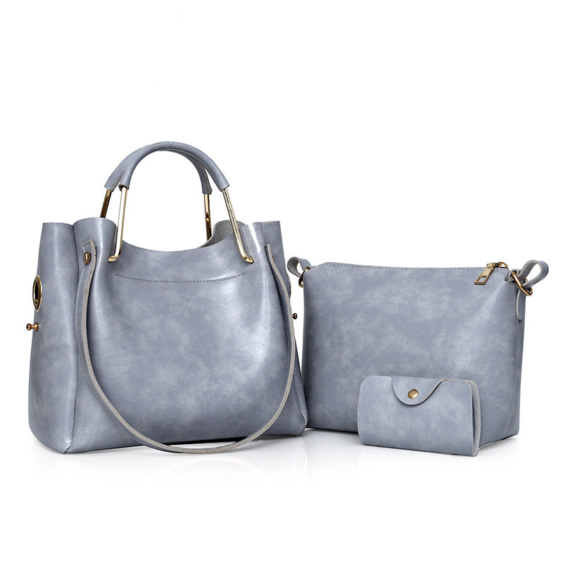 Atelier Sacrum Retro Vegan Leather Tote Bag – Classic Single Shoulder Oil Wax Finish, Versatile and Portable