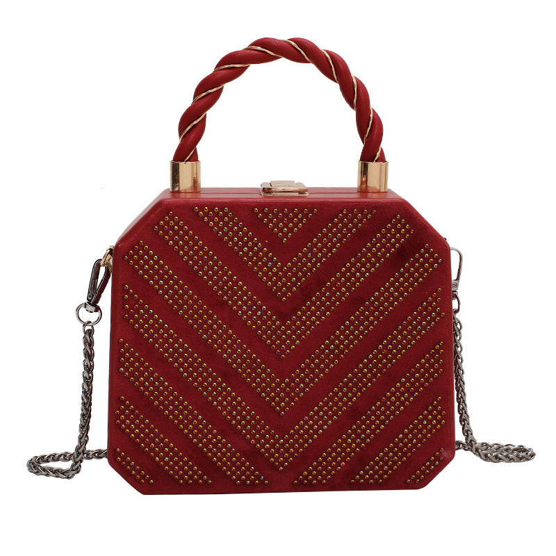 Atelier Sacrum Vegan Leather Simple Shoulder Messenger Bag with Metal Buckle