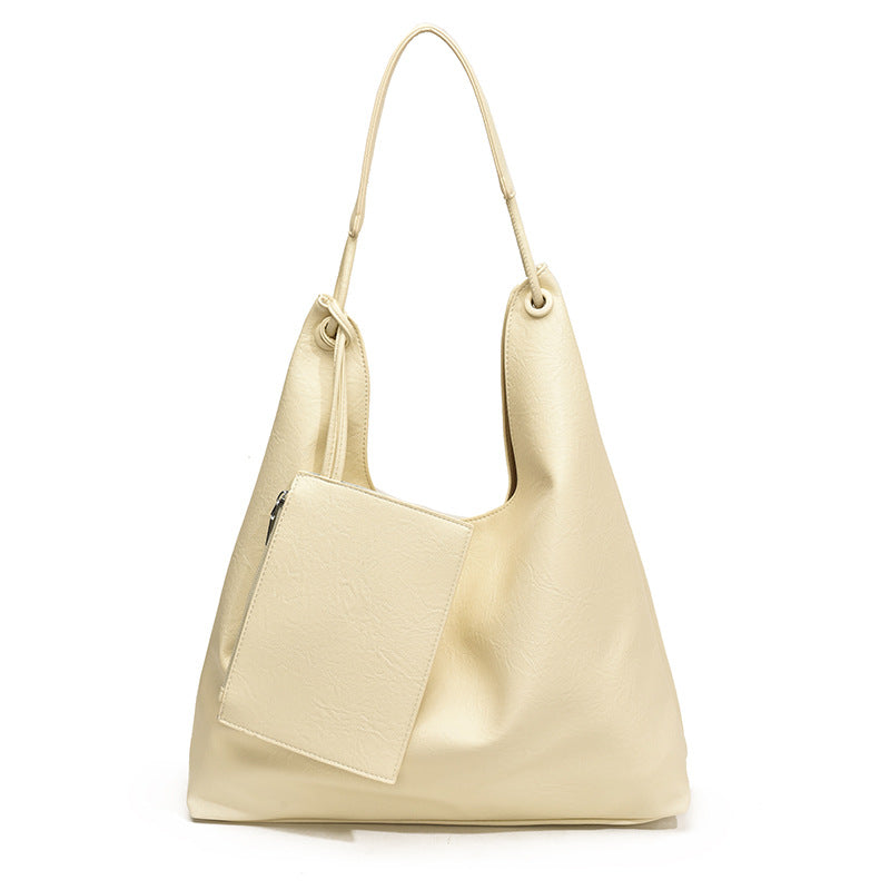 Hobo Tote — Soft Vegan Leather Shoulder Bag