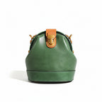 Leather Art Retro Bucket Shoulder Messenger Bag