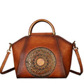 Genuine Embossed Leather Shoulder Bag