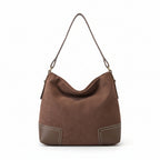Retro Style Large Capacity Underarm Shoulder Bag in Vegan Leather