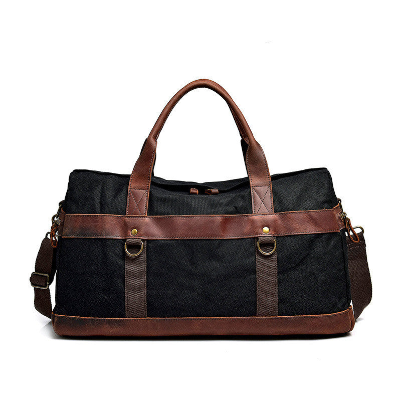 Atelier Sacrum Waterproof Waxed Canvas Handbag with Vegan Leather Trim