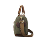 Atelier Sacrum Retro Travel Bag in Durable Canvas and Vegan Leather