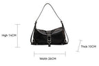 Atelier Sacrum Women's Vegan Leather Shoulder Messenger Bag - Urban Minimalist Design