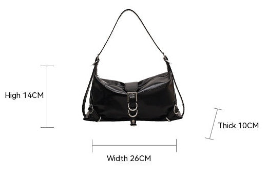 Atelier Sacrum Women's Vegan Leather Shoulder Messenger Bag - Urban Minimalist Design