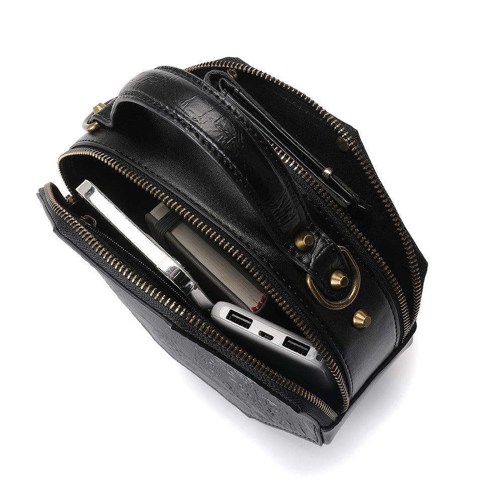 Retro-Inspired Women's Shoulder Messenger Bag - Stylish & Durable