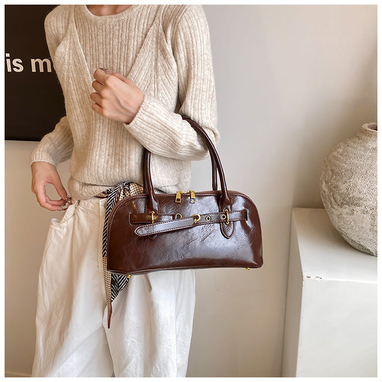 The Gloss Structured Satchel