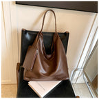 Hobo Tote — Soft Vegan Leather Shoulder Bag