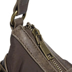 Distressed Canvas Shoulder Bag – Retro Underarm Crossbody Bag