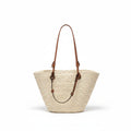 Woven Straw Shoulder Bag – Large Beach Tote