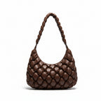 Lingge Embroidery Vegan Leather New Shoulder Messenger Bag for Women