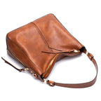 Large Vegan Leather Hobo Shoulder Bag – Commuting Crossbody Tote